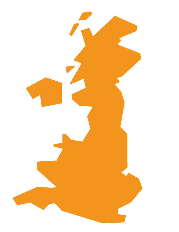 Orange UK Map